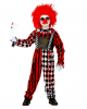 Red/White Killer Clown With Collar Child Costume 