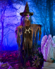 Slashing Voodoo Witch With Light & Sound 110cm 