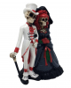 Skelett Gothic Brautpaar 15cm 