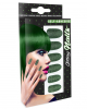 Emerald Green Glitter Fingernails 12 Pcs. 