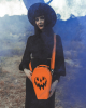 Spooky Pumpkin Coffin Handbag Orange 