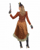 Steampunk Costume Dress With Mini Hat 