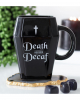 "Death before Decaf" Kaffeebecher in Sargform 12,5cm 