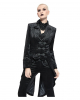 Black Gothic Ladies Tunic With Swallowtail 