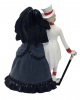 Skelett Gothic Brautpaar 15cm 