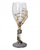 Skeleton Hand With Drinking Glass 21cm 