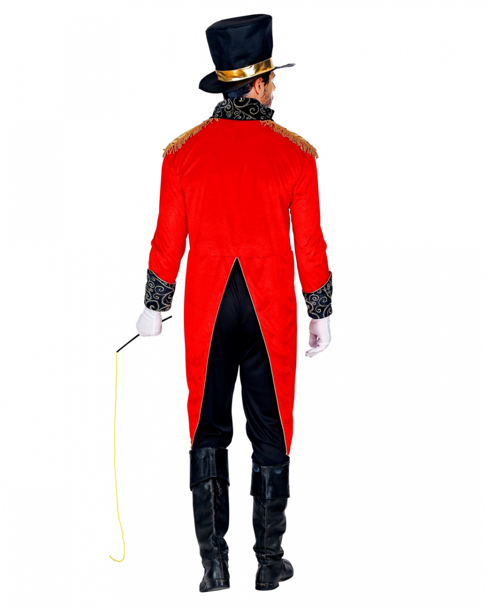 Klassisches Zirkusdirektor Herrenkostüm als Verkleidung für Halloween, Karneval - Bild 8 von 20