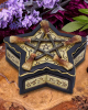 Schmuckschatulle mit Pentagramm & Hexenbesen 16cm 
