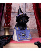 Schwarze Hexenkatze mit Zauberbuch 12,7cm 