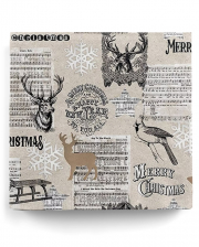 Napkins Merry Christmas Stag Collage 20 Pcs. 