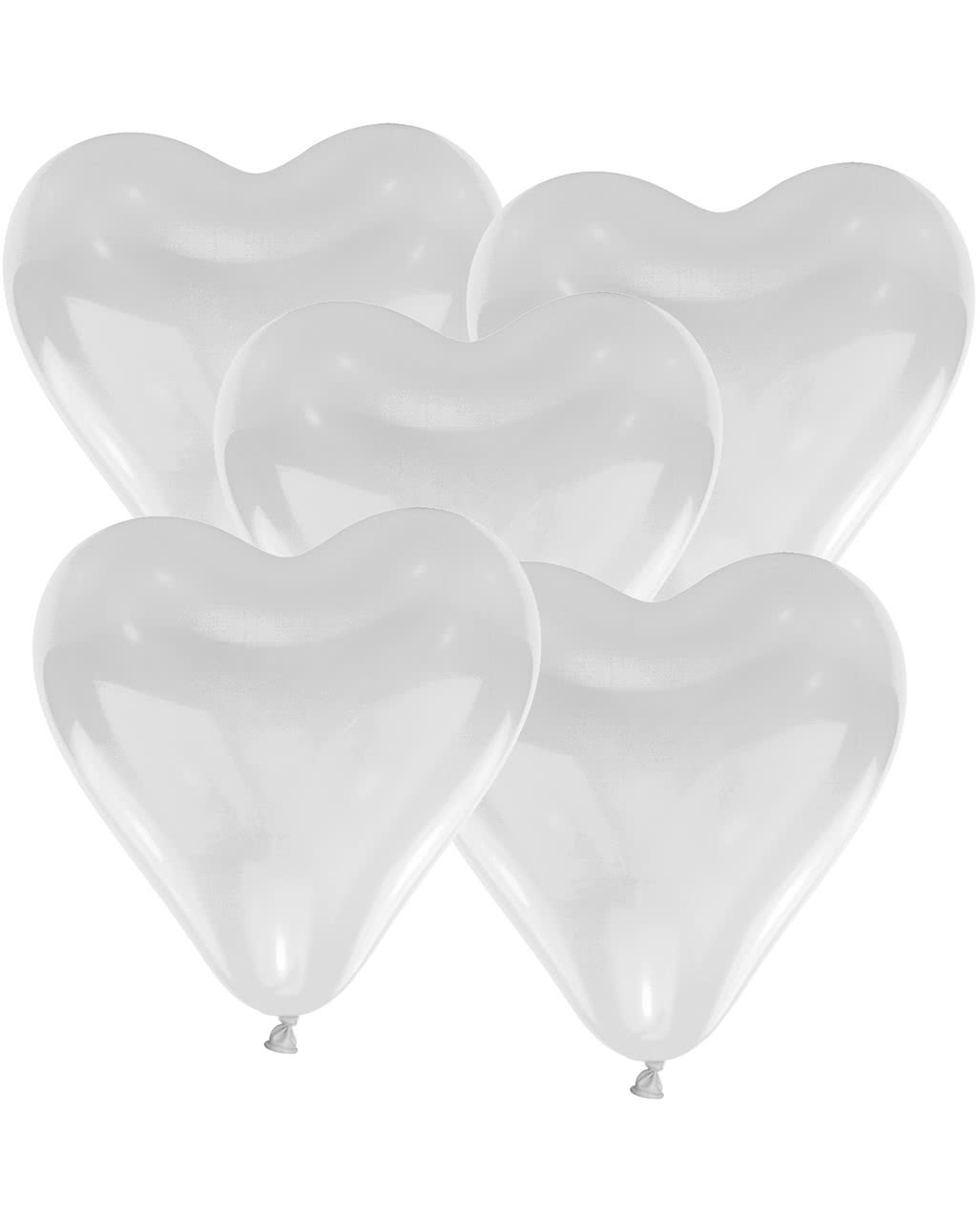 10-100 Heart Shape White & Mix Colour Balloons Helium For Mothers Day Wedding UK 