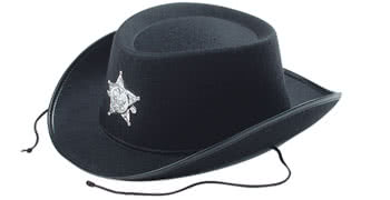 kids black cowboy hat