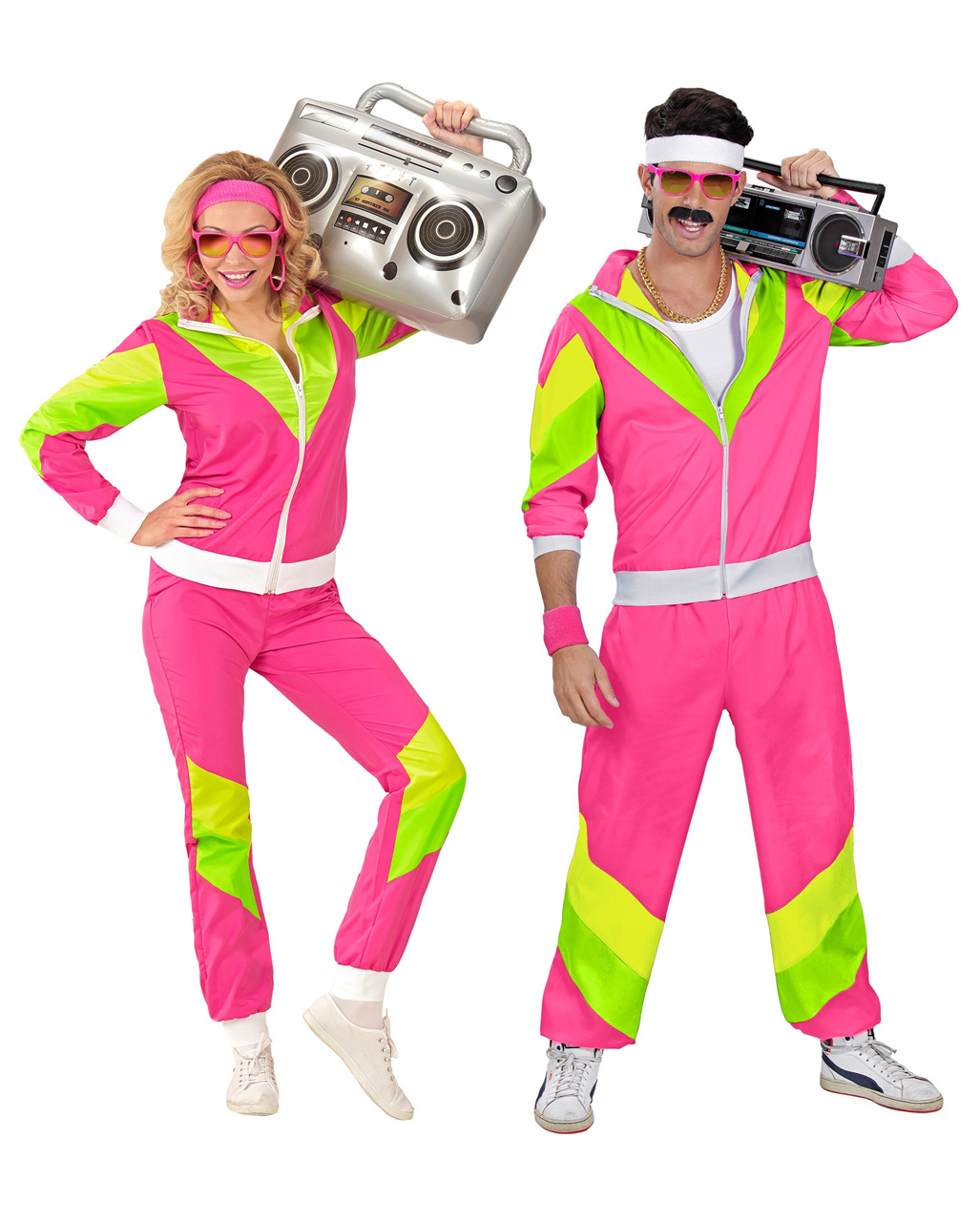 Mens Womens 70s 80s Outfit Tracksuit Jogging Suit Fancy Dress Costume  Halloween Theme Party Carnival Cosplay Streetwear