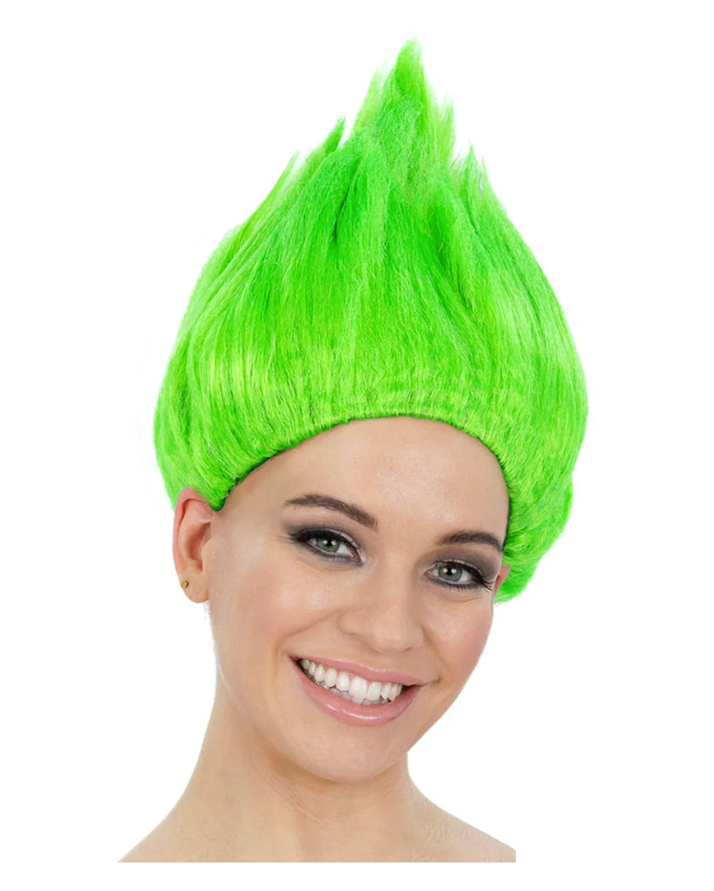 90s Troll Wig Neon Green for carnival theme parties Horror