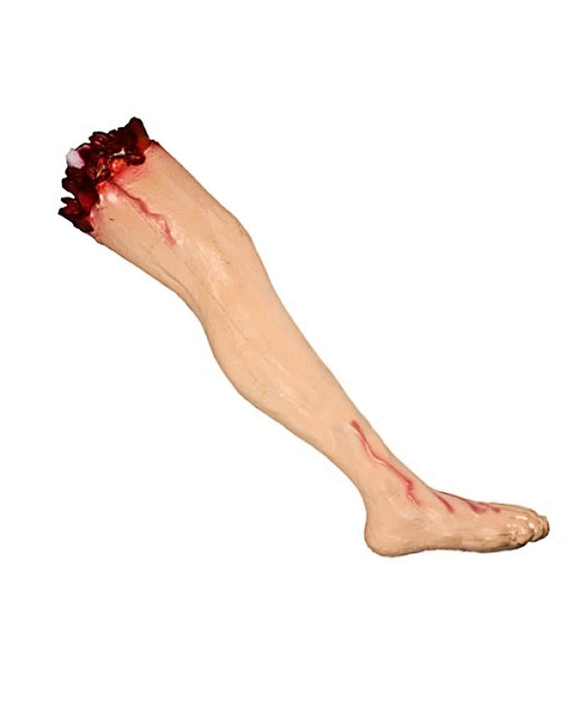 Severed leg with thigh Body parts made of latex | horror-shop.com