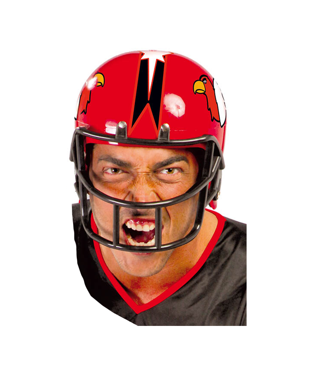 American Football Helmet Red as a USA costume accessory | horror-shop.com