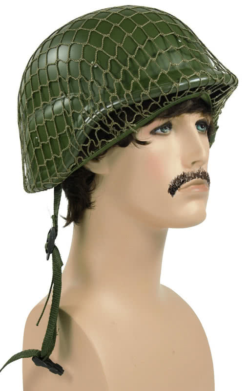 Kostüm Zubehör Camouflage Helm für Kinder Karneval Soldat Orl 