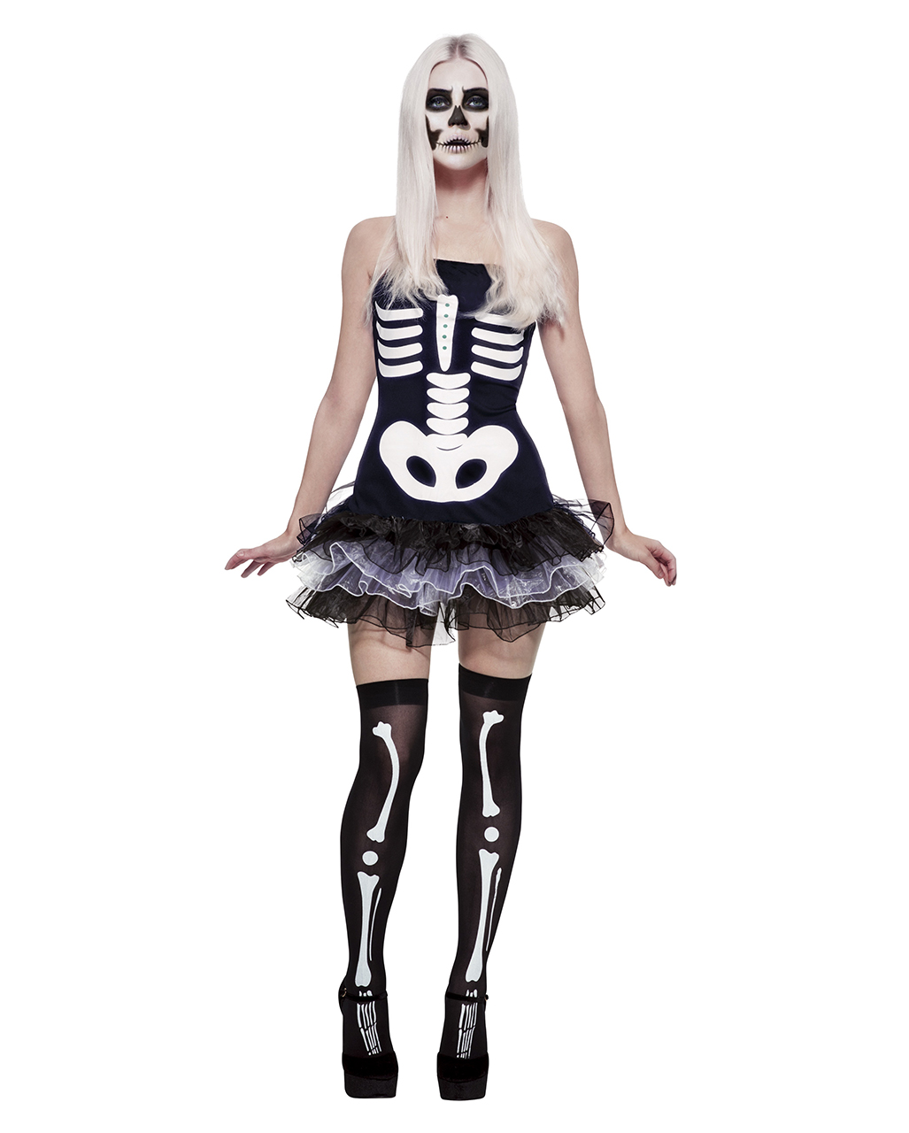Ballet skeleton Kostm | Template with bone motif | horror-shop.com