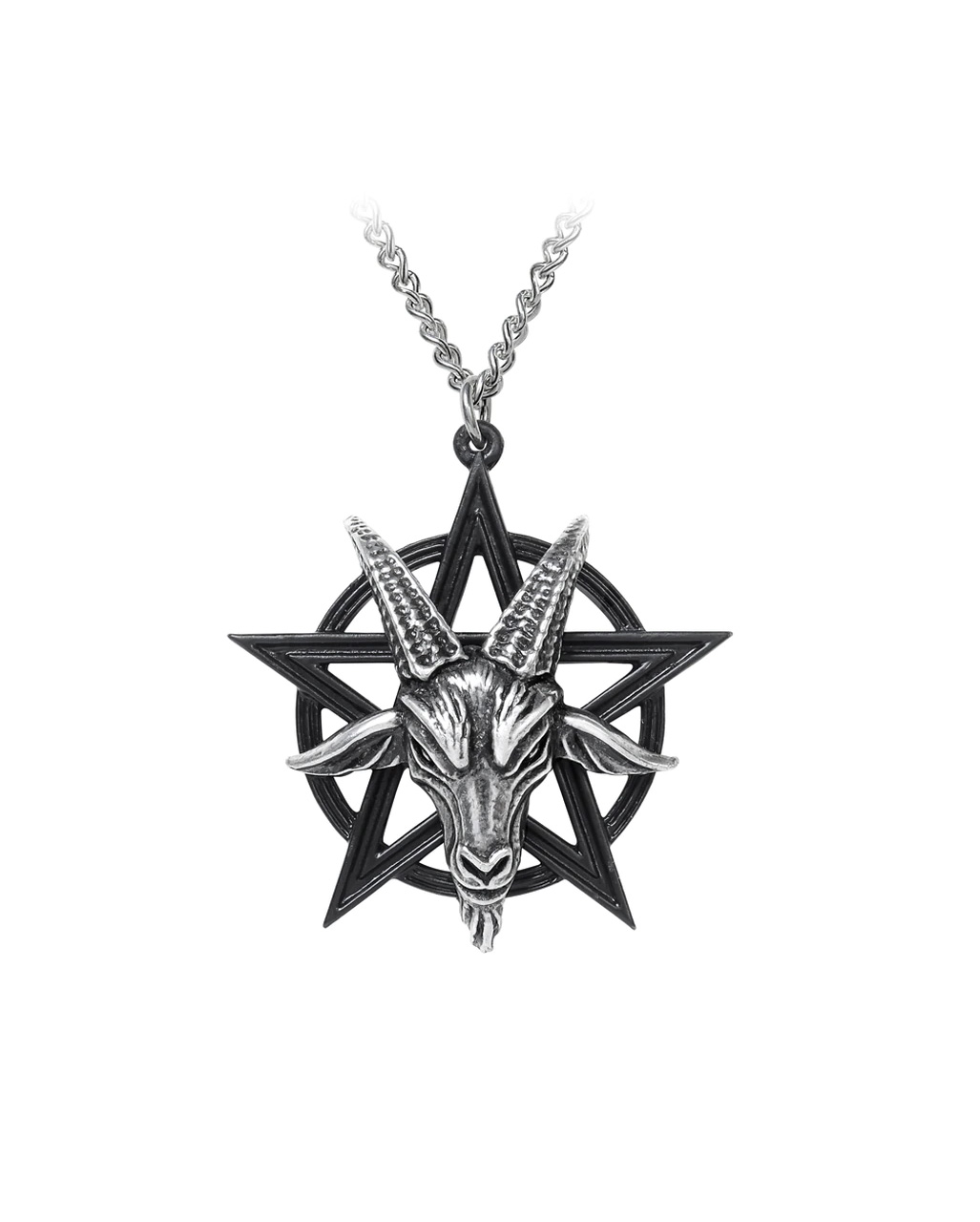 Pentagramm Baphomet 925 Sterling Silber Anhänger Inkl Band Ziegenkopf 55 Nr 