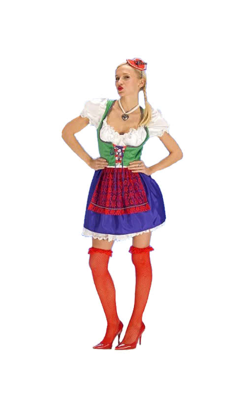 NHNX-Damen Oktoberfest Kostüm Fräulein Bayerisches Dirndl Kleid Beer Girl Deutsches Bayerisches Halloween Kleid