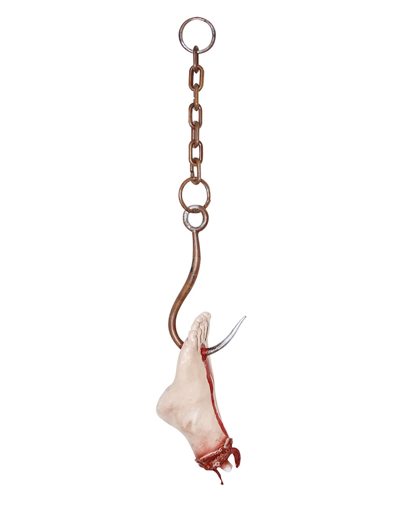Halloween Hanging Severed Foot And Hand With Chains New 