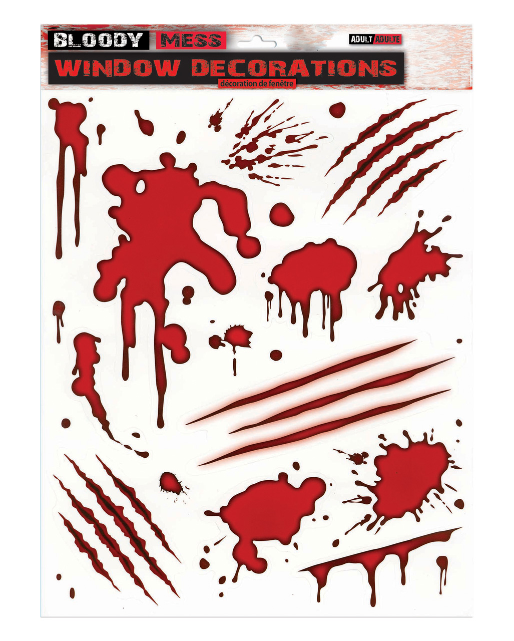 New Halloween Wall Sticker Self-adhesive Scary Blood Hand Window Sticker Gh Et