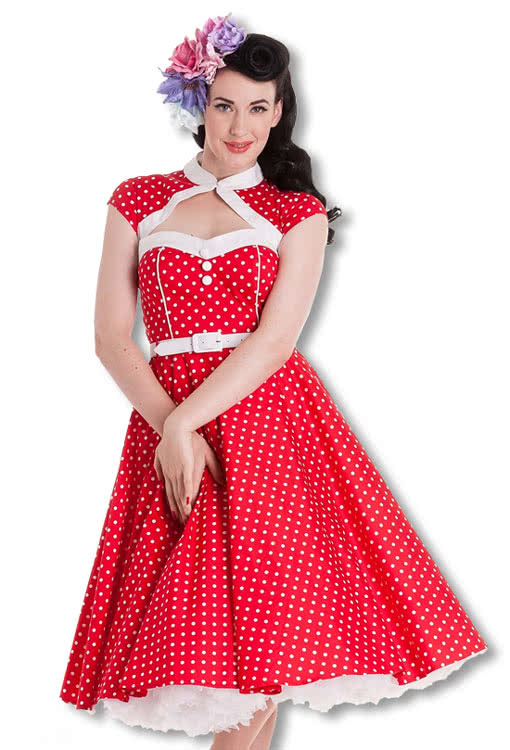 polka dot petticoat dress