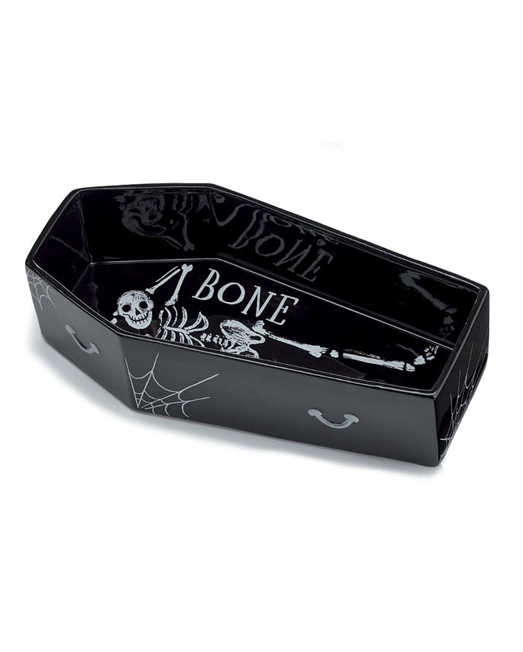 Bone Appetit Bowl In Coffin Shape 35cm Halloween decoration | Horror ...