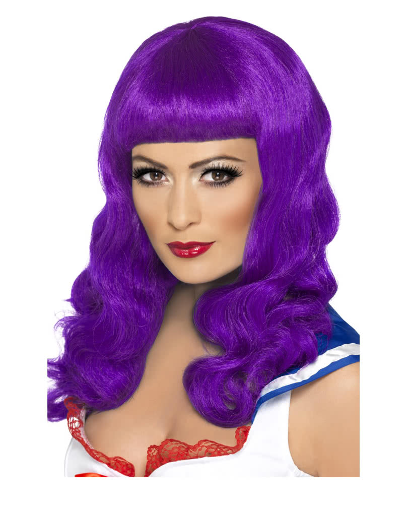 Candy Girl wig Purple Shoulder length Popstar Wig