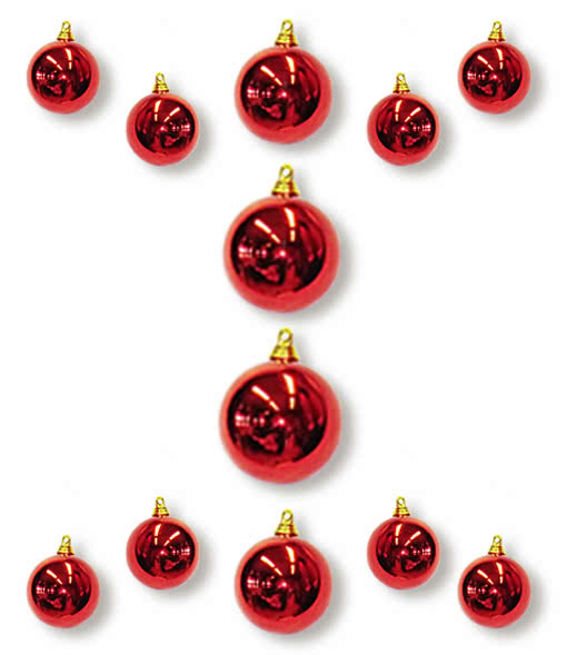 red ball ornaments