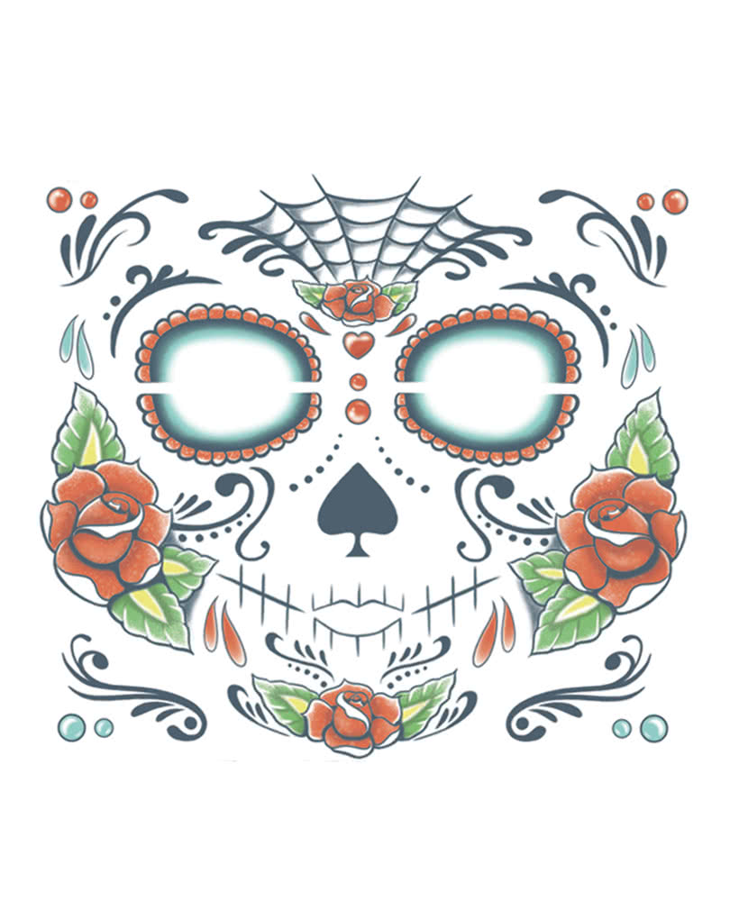 Day Of The Dead Skull Tattoo