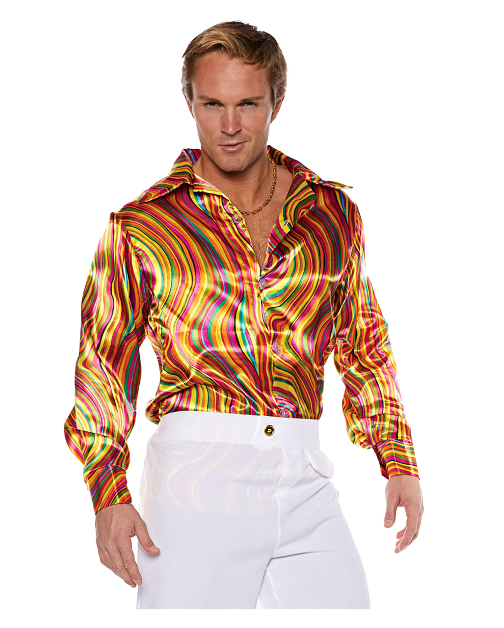 Disco Costume Shirt Multicolor As 70s Costume Horror Shop Com
