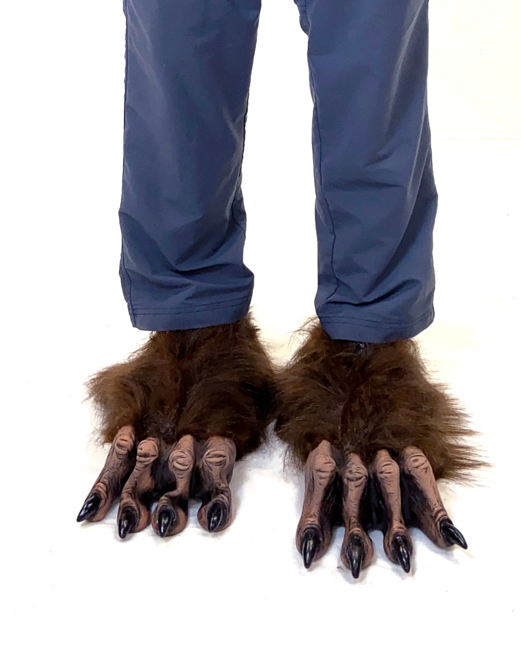 Dark Brown Werewolf Feet As A Shoe Cover & costume accessories | Horror ...