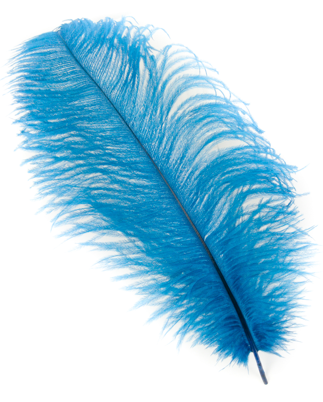 Straußenfeder Blau Fasching