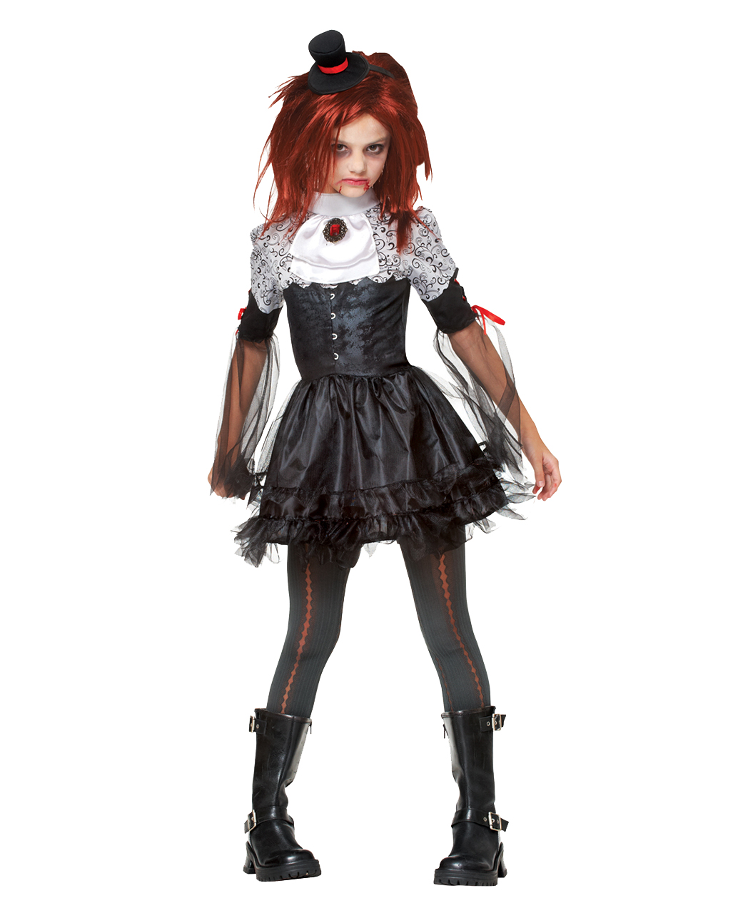 Edgy Vamp Kinderkostüm L -Vampirella Outfit for Kids Vampire Costume ...