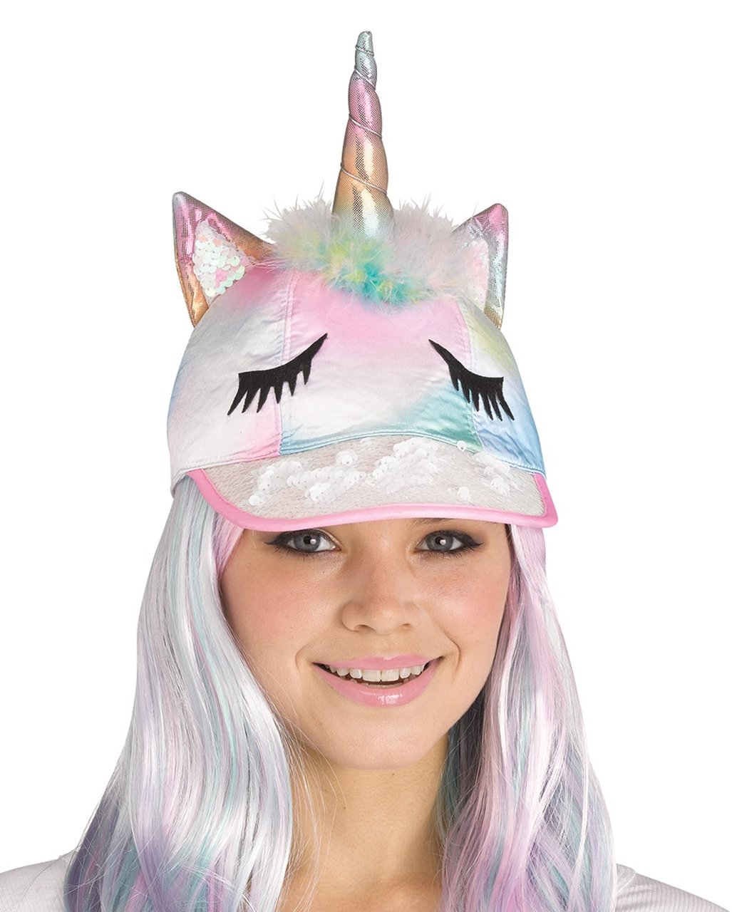 Fancy Rainbow Unicorn Cap As Costume Accessories Horror Shop Com