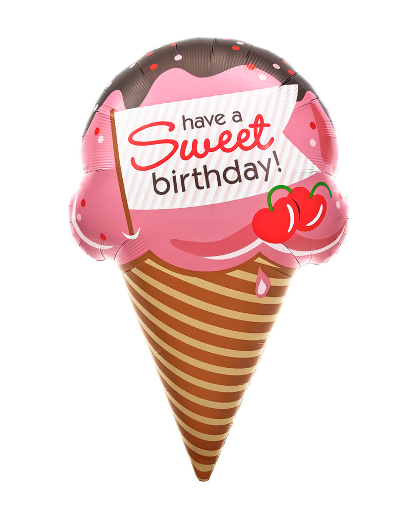 Gleemix Folienballons Happy Birthday 6-tlg. - Bunte Geburtstagsdekoration