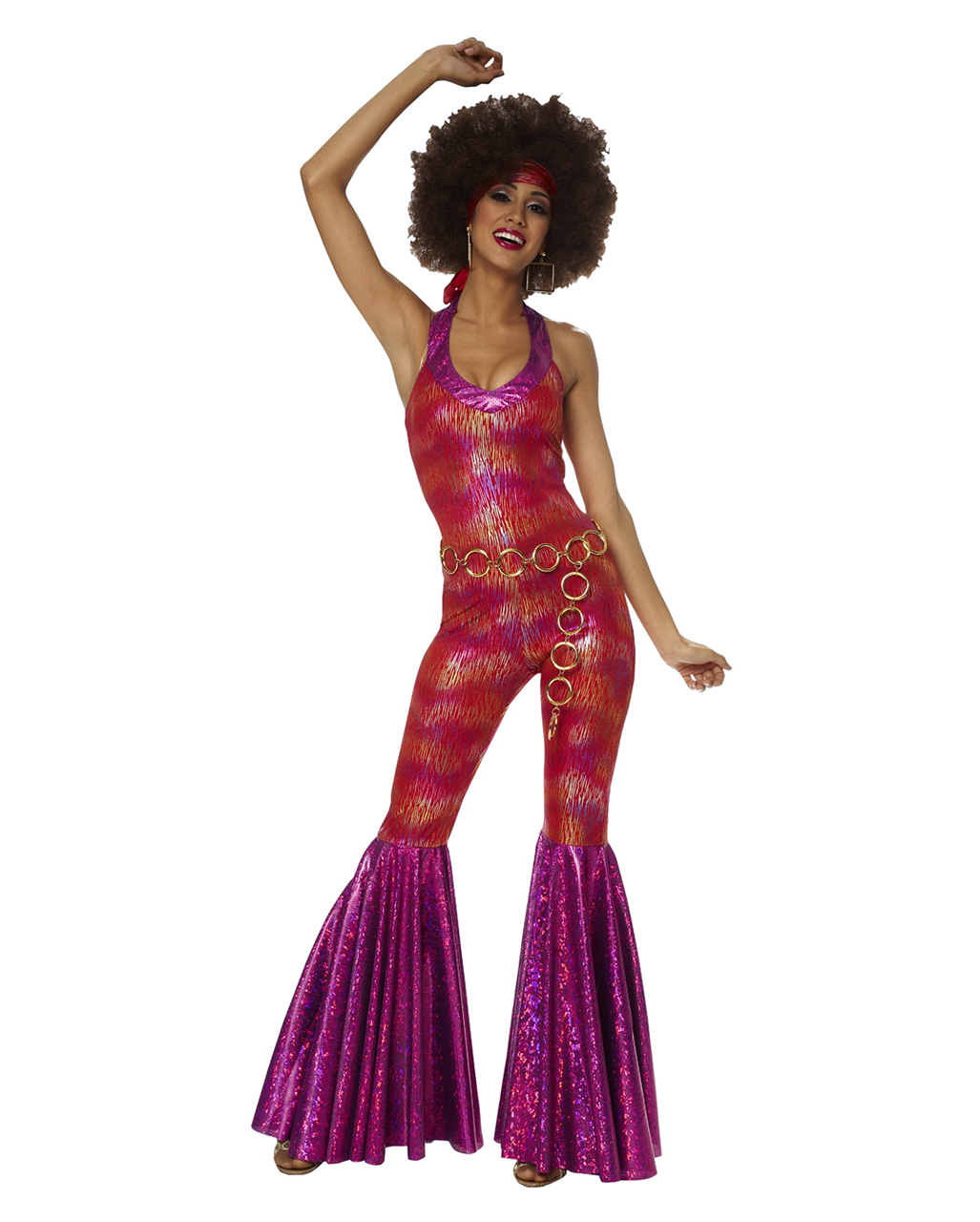 WIL Damen Kostüm 70er Jahre Disco Party Karneval Fasching 