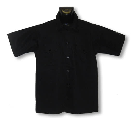 Schwarzes Hemd Mit Kurzen Armeln Freizeithemd Online Kaufen Horror Shop Com