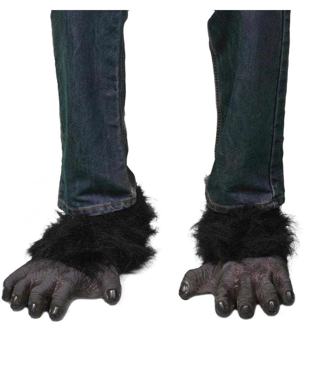 Gorilla Hairy Hands Monkey Chimps #Paws Halloween Fancy Dress Costume Accessory 