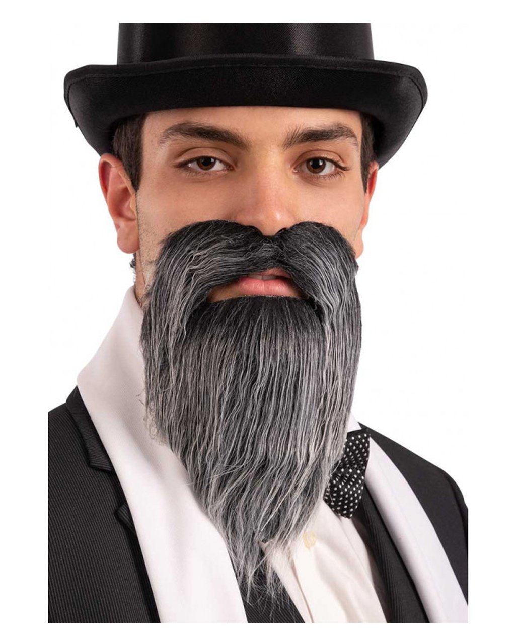 Gray Mottled Gentleman's Beard | Sticker beard | Horror-Shop.com