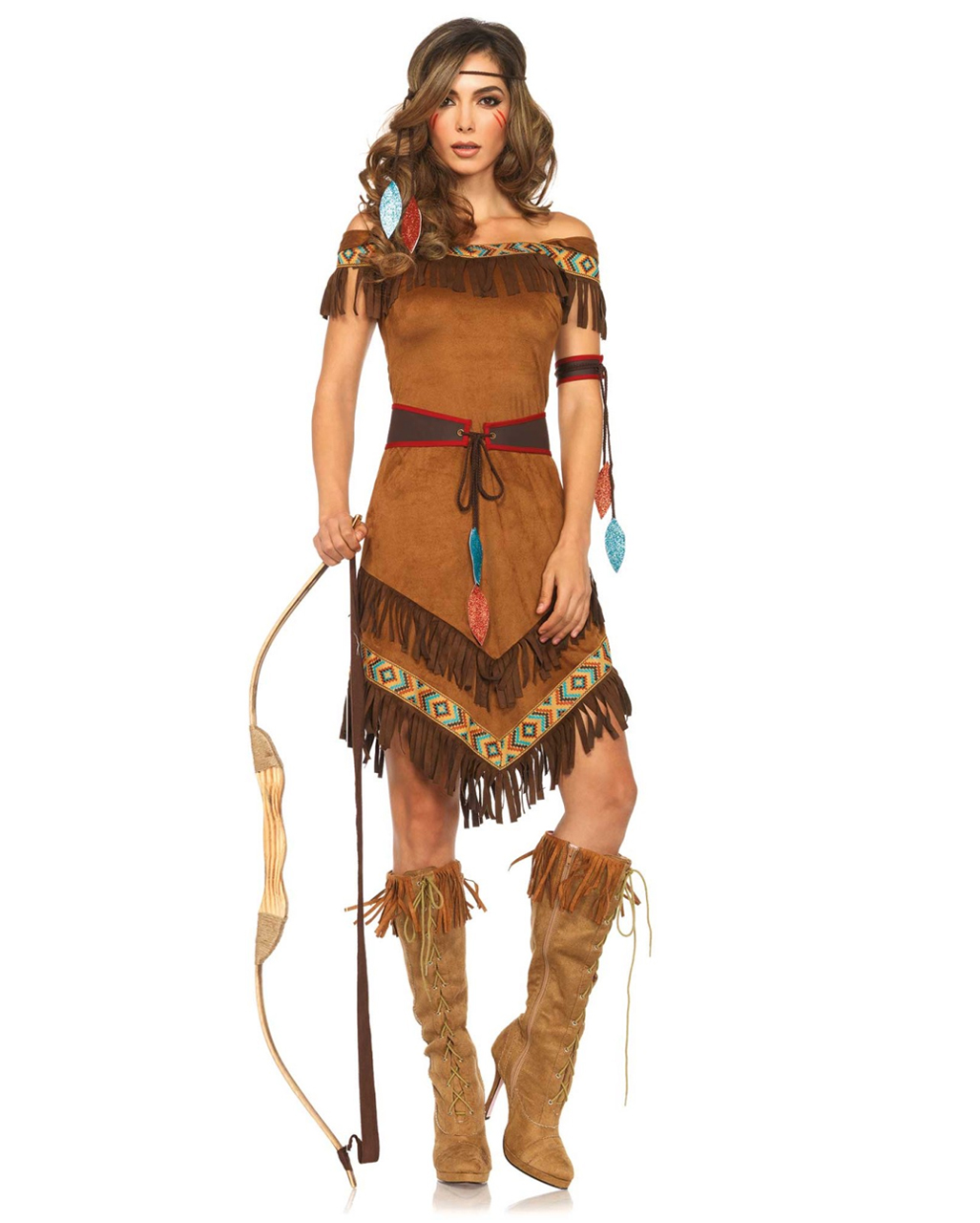Arrow Set Toy Weapon Wild West Fancy Dress Native Indian Bow