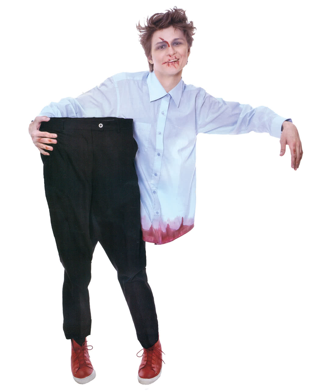 Halved Zombie Illusion Costume For Halloween