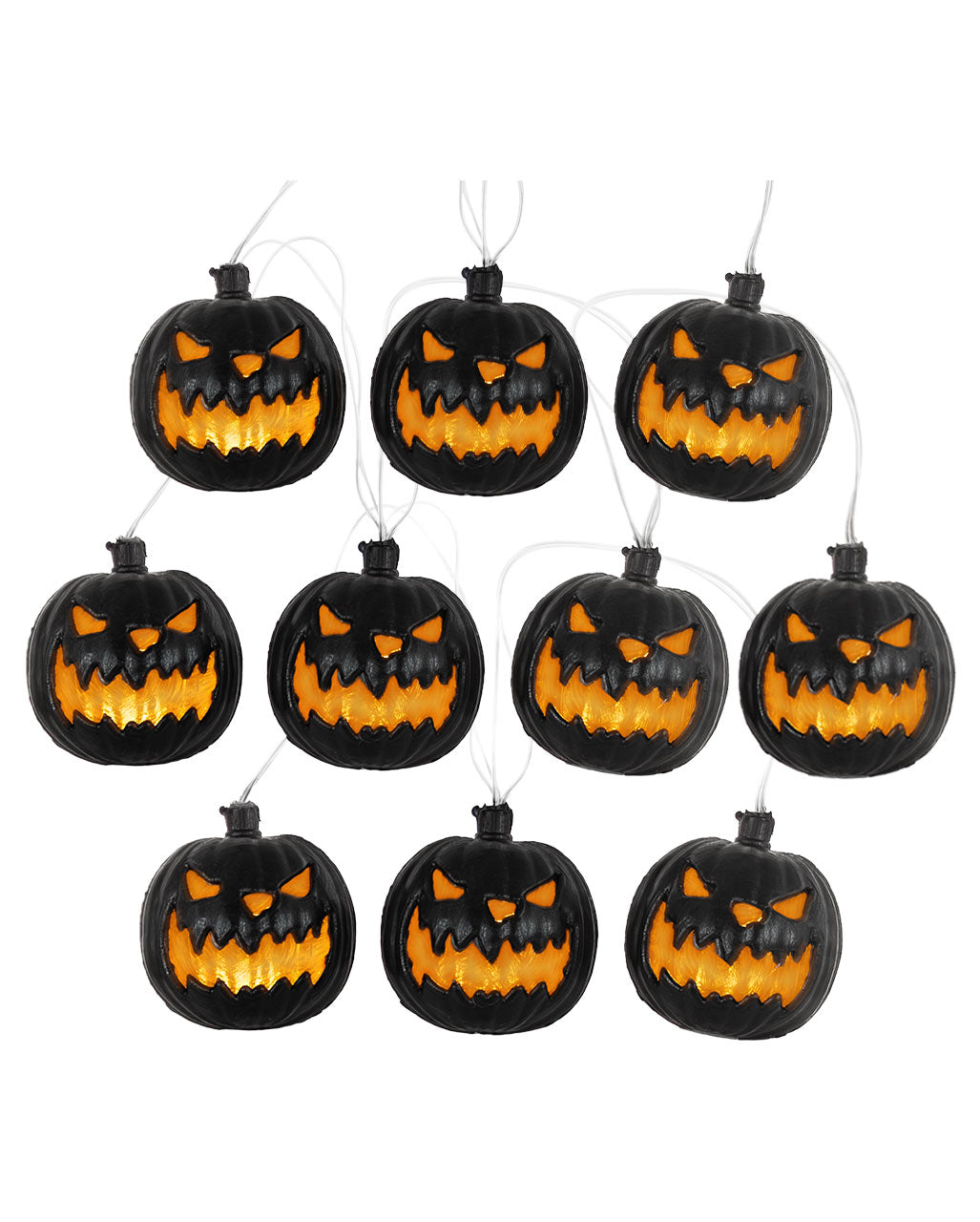 Halloween Kürbis Lichterkette – 3 Meter Mit 20 LED-Lämpchen, Batteriebetrieben Für Drinnen & Draußen