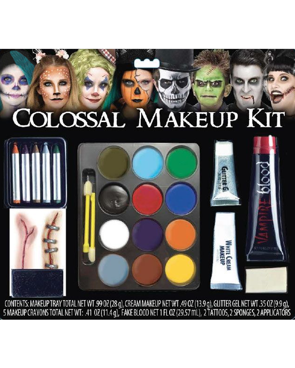 Halloween Make Up Kit 26 Pcs. for the whole family