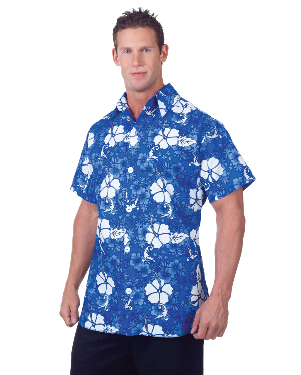 Hawaii Shirt Blue for carnival & theme parties | Horror-Shop.com