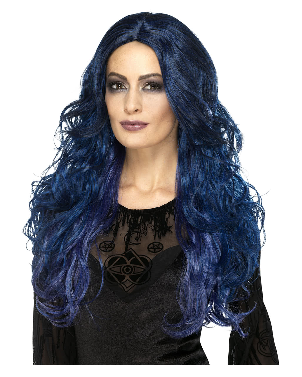 Witches Siren Wig Blue Black For Halloween Horror Shop Com