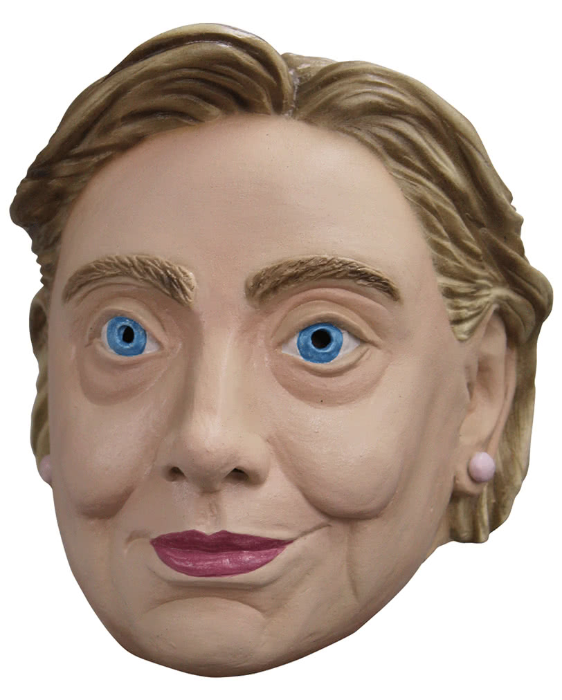 Clancy rustfri ledningsfri Hillary latex mask | Politicians masks & costumes | Horror-Shop.com