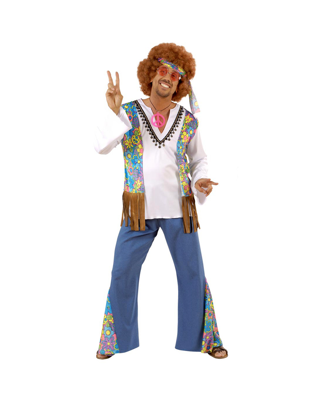 Mens Ladies Festival Tambourine Hippie Hippy 1960s Fancy Dress Costume Accessory
