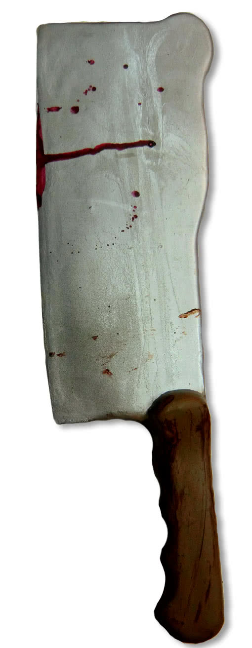 Horror Meat Cleaver Angsteinflösender accessories and extras for spooky